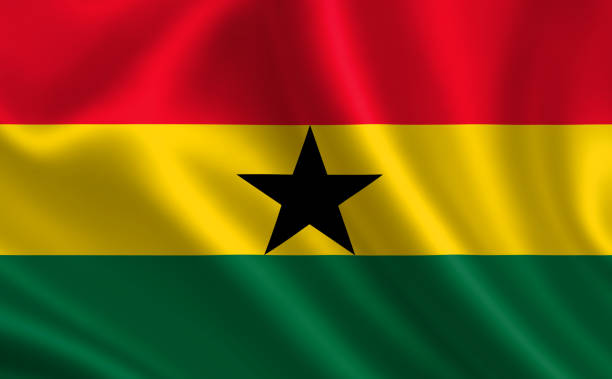 Image of the flag of Ghana. Series "Africa"